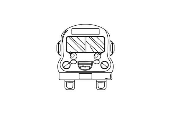 Back to School Bus Kawaii Outline: A Creative Resource for Modern Designers and Educators