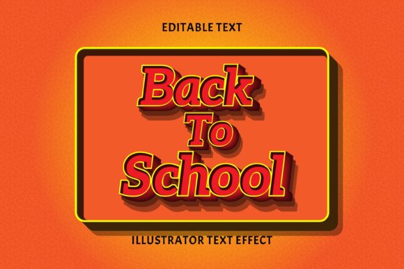 Back to School Color Orange Text Effect: A Versatile Tool for Creative Projects