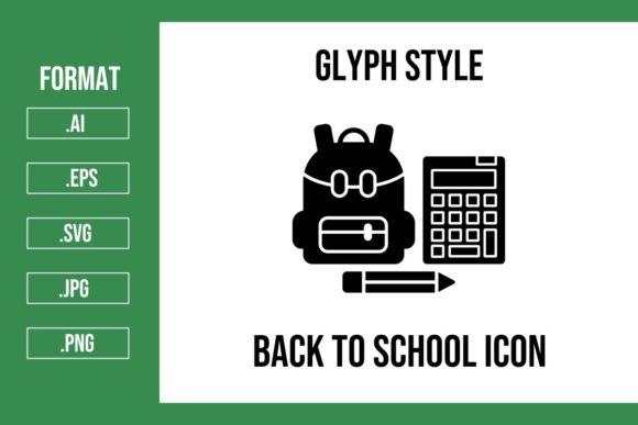 Back to School Glyph Icon: Streamlining Icon Integration for Web and App Design