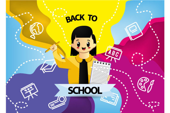 Back to School Illustration Background: Creative Possibilities