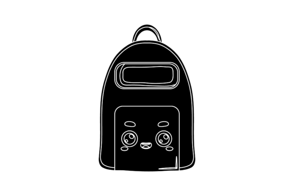 Back to School Kawaii Cute Bags Black