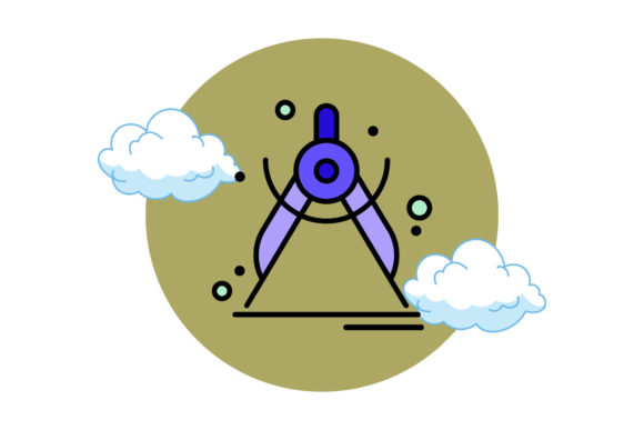 Back to School Ornament Circle Cloud