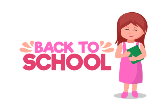 Back to School Woman Student: Digital Design Kit