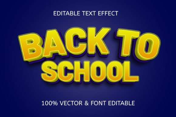Back to School Yellow Blue Text Effect: A Practical Guide for Designers and Content Creators