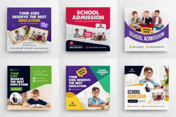 Kids Education Social Media Post: A Versatile Tool for School-Related Businesses