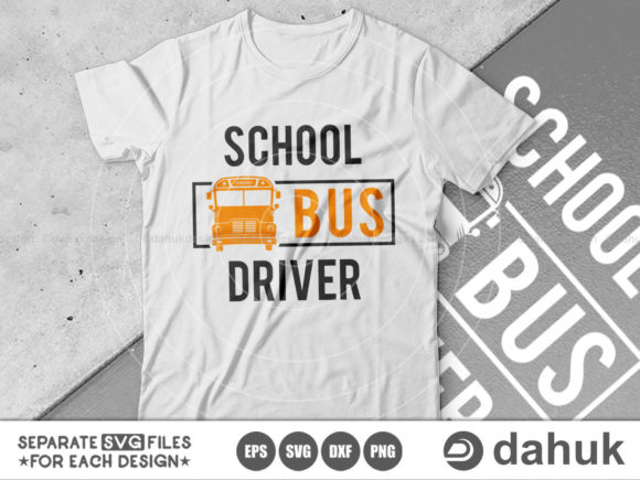School Bus Driver SVG Design Set for Creative Projects