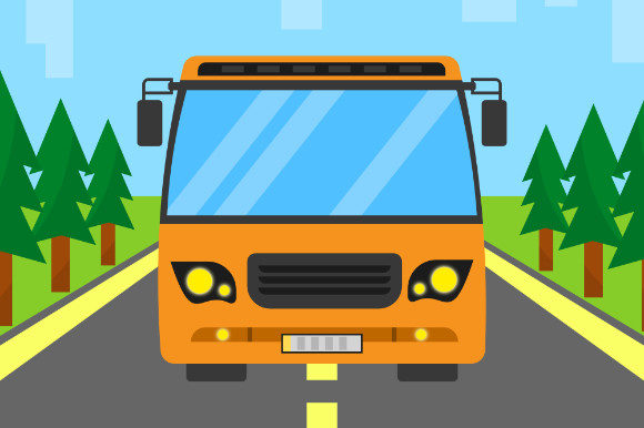 School Bus on the Road: Essential Vector Assets