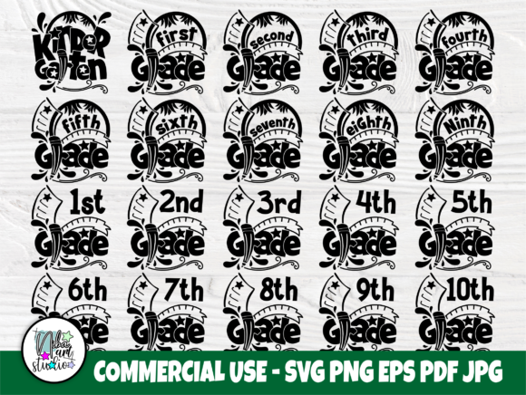 School Grade SVG Bundle, Kindergarten: A Strategic Tool for Educators and Creators