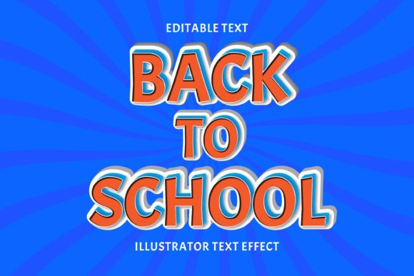 The Power of the BACK TO SCHOOL ORANGE BLUE TEXT Effect in Modern Design
